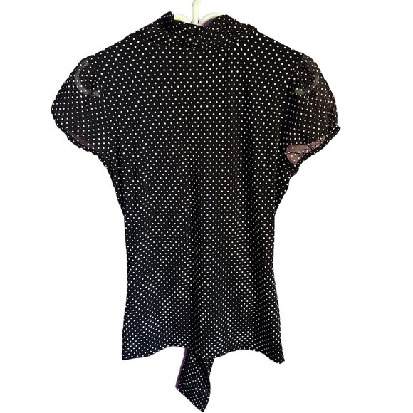 white house black market polkadot blouse - Picture 2 of 4
